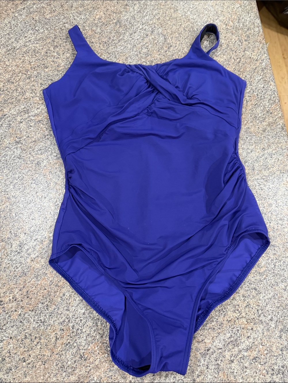 Lands' End Purple One-Piece Swimsuit size 16D
